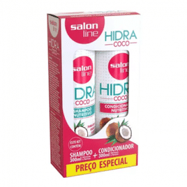 Imagem da oferta Kit Shampoo e Condicionador Hidra Coco Salon Line 300ml
