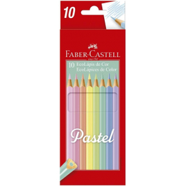 Imagem da oferta Lápis de Cor Faber-Castell EcoLápis Pastel - 10 Cores