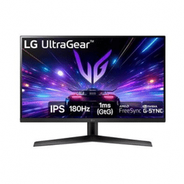 Imagem da oferta Monitor Gamer LG UltraGear 27" IPS Full HD 180Hz 1ms DisplayPort e HDMI G-Sync FreeSync HDR10 sRGB 99% Preto - 27GS60F-B