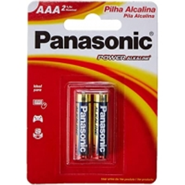 Imagem da oferta 2 Pares de Pilhas Alcalinas Panasonic LR03XAB/2B CinzaAAA (Palito)