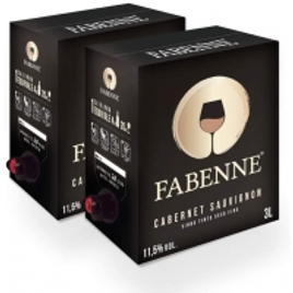 Imagem da oferta Kit 2 Unidades Vinho Tinto Fabenne Cabernet Sauvignon - Bag-in-Box 3 Litros cada