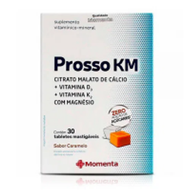 Imagem da oferta Suplemento Vitamínico Prosso Km Caramelo 30 Tabeletes Mastigáveis