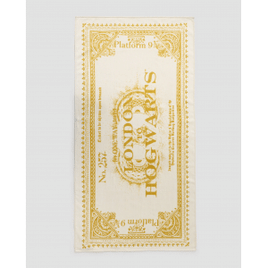 Imagem da oferta Toalha de banho velour Harry Potter ticket para Hogwarts off white | Warner Bros.