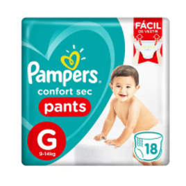Imagem da oferta Fralda Pampers Confort Sec Pants G Com 18 Unidades