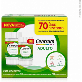 Imagem da oferta Suplemento Vitamínico Diário Centrum Adulto com Vitamina B12 Vitamina C Vitamina D Vitamina E e Zinco -