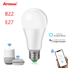 Lâmpada ATcomm 15w Wifi Smart Light Bulb E27 B22 - Alexa e Google