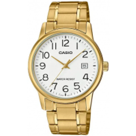 Imagem da oferta Relógio de Pulso Casio Collection Masculino Dourado Analógico MTP-V002G-7B2UDF
