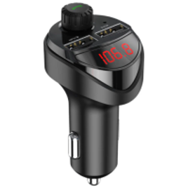 Imagem da oferta Carregador Veicular e Transmissor FM TF Kit 3.4A Kuulaa Duplo USB