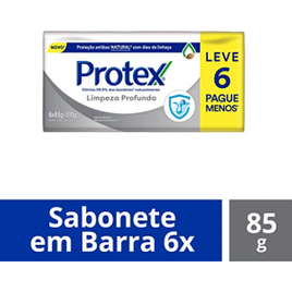 Imagem da oferta Sabonete em Barra Protex Limpeza Profunda 85g - Pacote de 6 Unidades