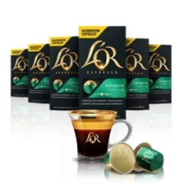 Imagem da oferta Kit Especial com Xícara L'or 60 Cápsulas Satinato Compatíveis com Nespresso