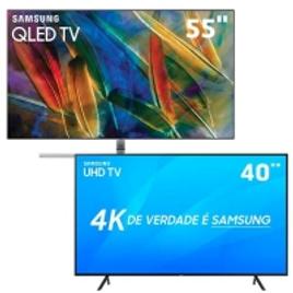 Imagem da oferta Smart TV QLED 55" UHD 4K Samsung Q7F + Smart TV LED 40" UHD 4K Samsung 40NU7100 - TV QLED
