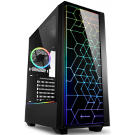 Imagem da oferta Gabinete Gamer LIT100 Mid Tower RGB FAN Lateral em Vidro - Sharkoon