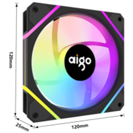 Imagem da oferta Cooler Aigo-am12pro rgb 120mm