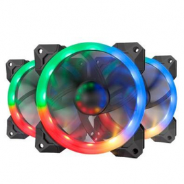 Imagem da oferta Kit Cooler Fan Redragon com 3 Unidades RGB 120mm - GC-F008