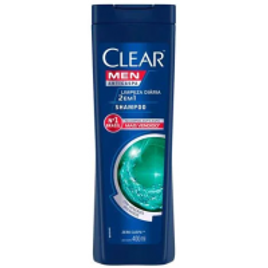 2 Unidades Shampoo Limpeza Diária 2 em 1 400ml - Clear