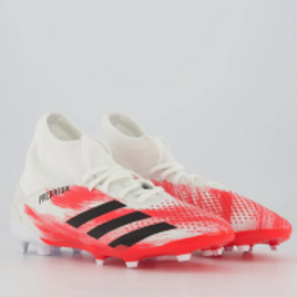 Chuteira Adidas Predator 20.3 FG Campo Juvenil Branca
