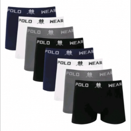 Imagem da oferta Kit 8 Cuecas Box Microfibra Lisa Sem Costura Polo Wear