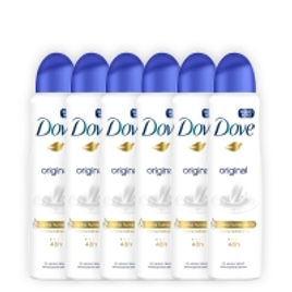 Imagem da oferta Kit Desodorante Antitranspirante Dove Original Aerosol 150ml 6 Unidades