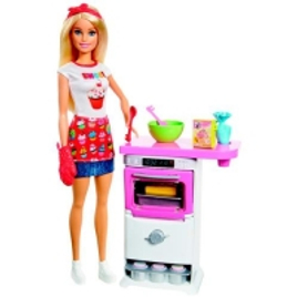 Imagem da oferta Boneca Barbie Mattel Chefe de Bolinhos - Barbie