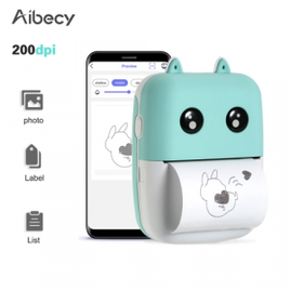 Imagem da oferta Mini Impressora Térmica Aibecy - Conexão por Bluetooth