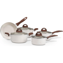 Imagem da oferta Jogo de Panelas 5 Pecas Ceramic Life Granada com Fundo de Indução Brinox – Vanilla