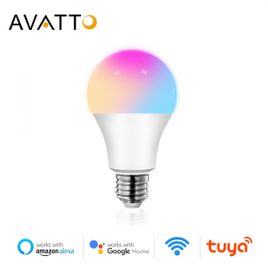 Imagem da oferta Lampada Inteligente Avatto Tuya 12w Rgbcw E27  RGB