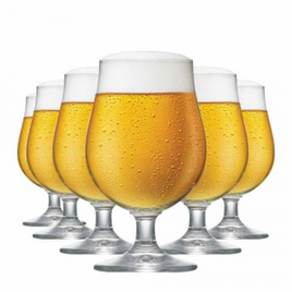Imagem da oferta Jogo de Taças Cerveja Bock Cristal 380ml - 6 peças