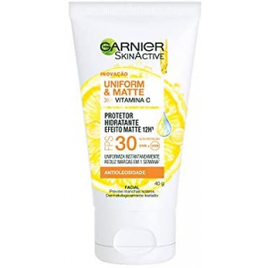 2 Unidades Protetor Hidratante Facial Garnier Uniform & Matte Vitamina C FPS 30 - 40g