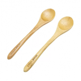 Jogo de Colheres Bambus Natural 17 cm 2 Peças - Home Style