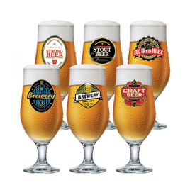Imagem da oferta Taça Para Cerveja Decorada Ruvolo Royal Beer 330ml - Item Sortido