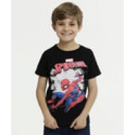 Imagem da oferta Camiseta Infantil Homem Aranha Manga Curta Marvel