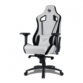 Imagem da oferta Cadeira Gamer Pichau BUKHARA White Edition OT-R90-WHITE/BLACK