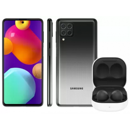 Imagem da oferta Smartphone Samsung Galaxy M62 128GB Preto - 8GB RAM + Fone de Ouvido Bluetooth Galaxy Buds 2