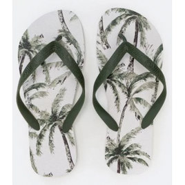 Chinelo Masculino Modelo Slim Estampa Coqueiros