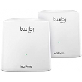 Imagem da oferta Kit Roteador Wi-Fi Mesh Intelbras 2 Unidades Twibi Giga+
