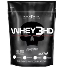 Imagem da oferta Whey Protein 3HD 837g Refil - Black Skull