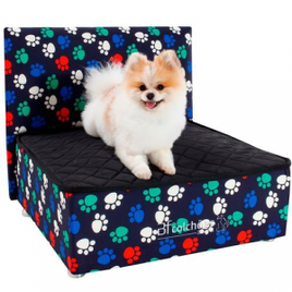 Imagem da oferta Cama Box Caminha Pet Com Cabeceira Para Cachorros e Gatos Luxo - BF Colchões