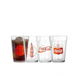 Imagem da oferta Conjunto Mini Copos Americanos Coca-Cola - 4 Unidades