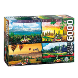 Imagem da oferta Quebra-Cabeça Vinhos do Mundo 6000 Peças 14307 - GROW