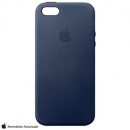 Imagem da oferta Capa para iPhone SE e 5S em Couro Azul Meia Noite