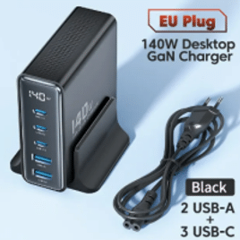 Imagem da oferta Carregador USB Toocki GaN 140W USB C Display LED