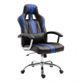 Imagem da oferta Cadeira Gamer Jaguar Preta e Azul