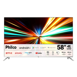 Imagem da oferta Smart Tv Philco 58'' Android 4k Dolby Audio - PTV58G7PAGCSBL