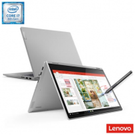 Imagem da oferta Notebook Lenovo 2 em 1 ideapad C340 i7-8565U 8GB 256GB SSD com Digital Pen Win10 14" FHD IPS - 81RL0001BR