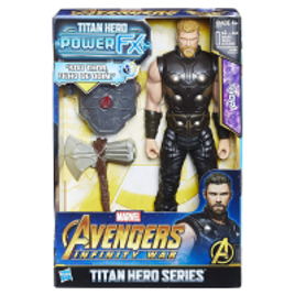 Imagem da oferta Boneco Thor e Acessório Vingadores Guerra Infinita Hasbro 30 Centímetros Power FX