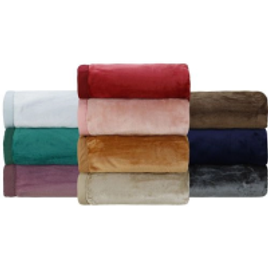 Imagem da oferta Cobertor Casal Flannel Colors Com Borda Em Percal - Casa & Conforto
