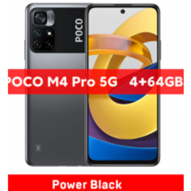 Smartphone POCO M4 Pro 5G NFC 4GB RAM 64GB CPU MediaTek Dimensity 810 5000mAh - Versão Global