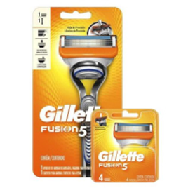 Imagem da oferta Kit Aparelho de Barbear Gillette Fusion 5 + Carga Gillette Fusion 5 com 2 unidades