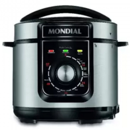 Imagem da oferta Panela de Pressão Elétrica Pratic Cook Mondial 5L Preta PE 48 5L - 127V