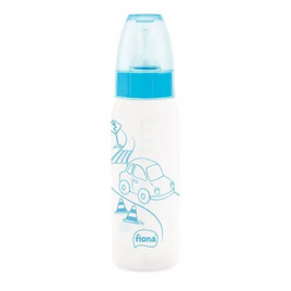 Mamadeira Fiona Clássica Silicone Azul 240ml